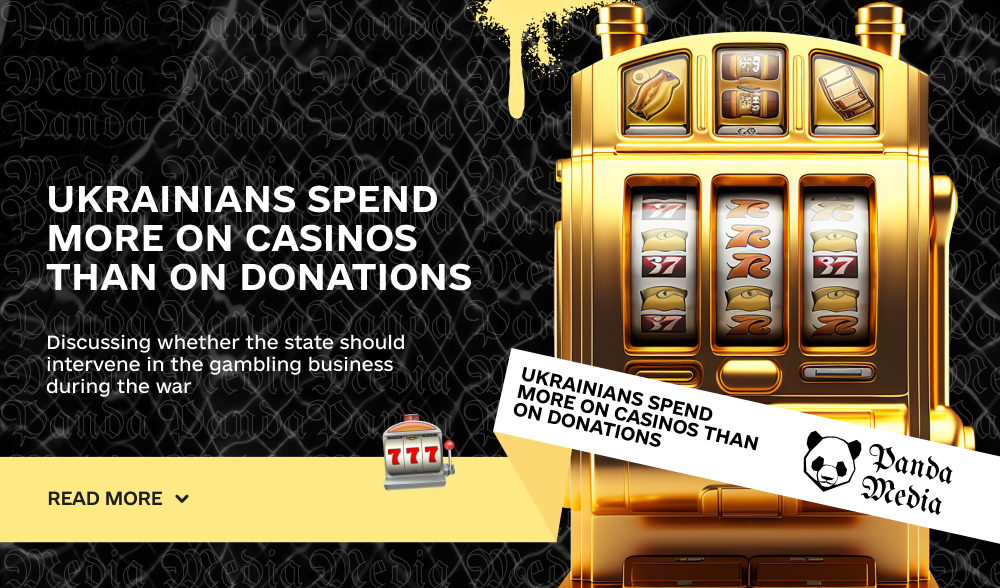 Ukrainians spend more on casinos than on donations