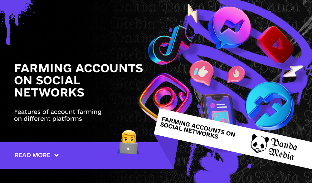 Farming accounts on social networks