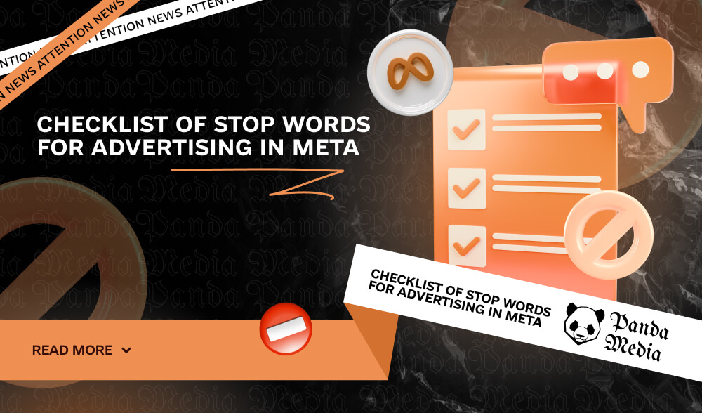 Checklist of stop words for advertising in Meta