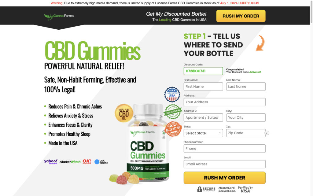 Secret techniques of nutra funnels: how fake ads are used to sell CBD gummies