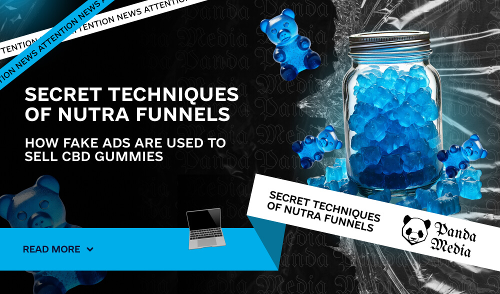 Secret techniques of nutra funnels: how fake ads are used to sell CBD gummies