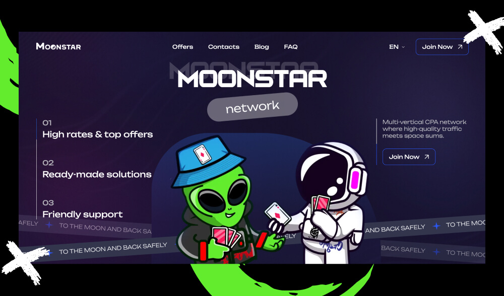 MOONSTAR NETWORK Affiliate Network – Overview