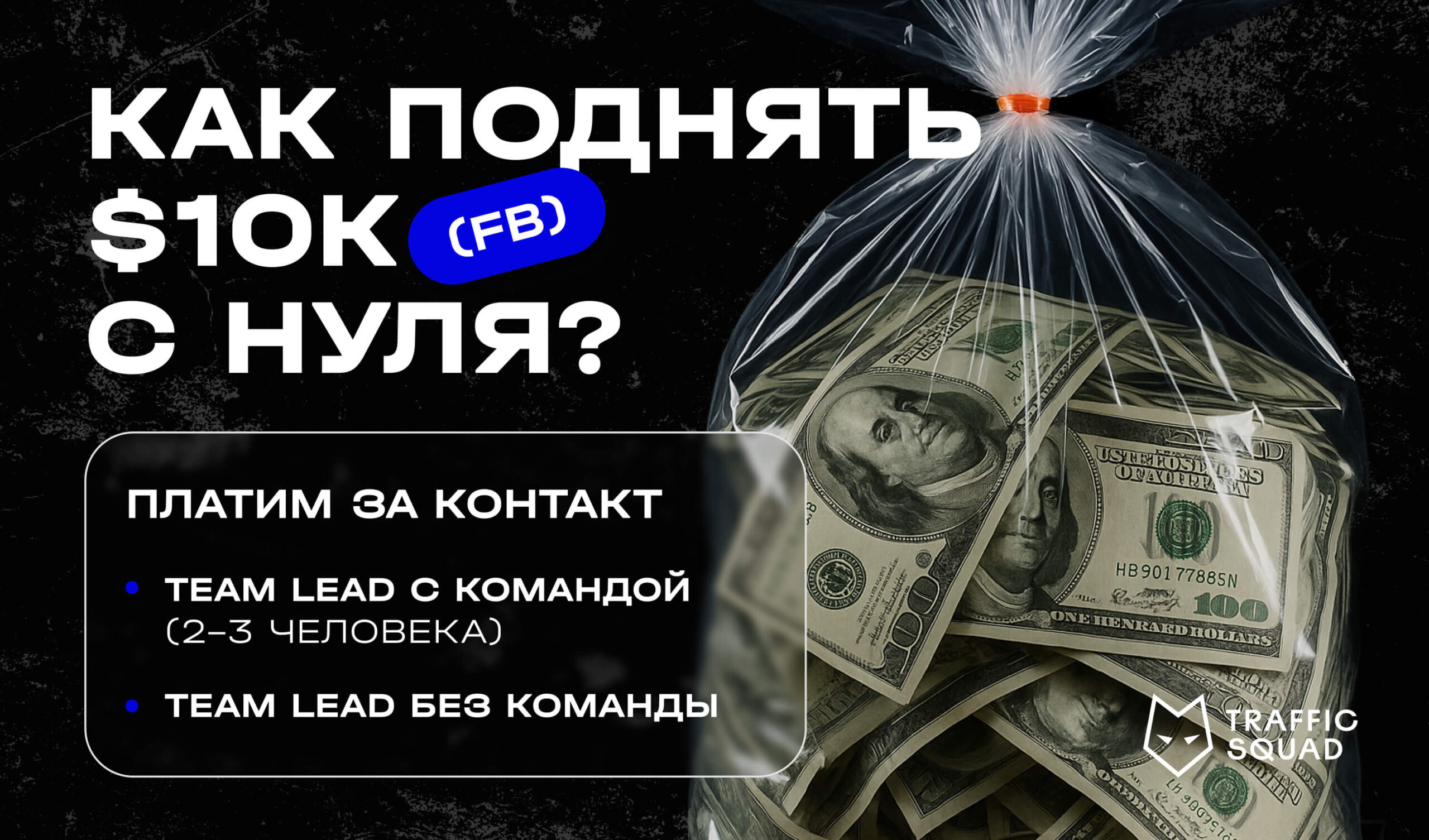 Traffic Squad платит за связи — до $10 000 за рекомендацию тимлида