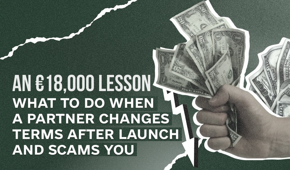 How ClickID lost €18,000 through WinAffiliates: a case of real iGaming scam.
