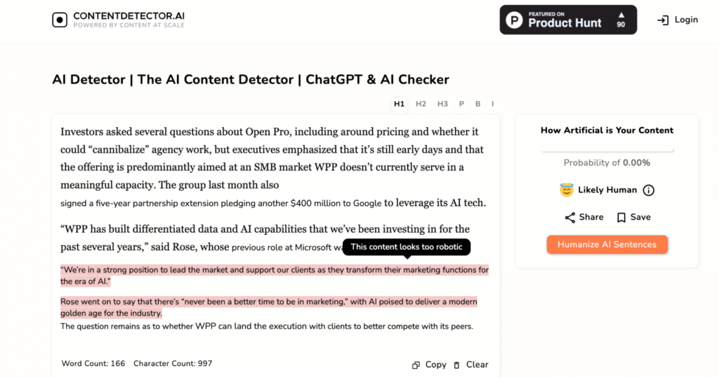 TOP-3 best tools for checking the quality of AI content: Surfer, Originality, Content at Scale