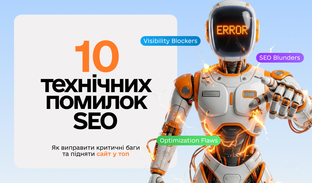 Чому не росте трафік: 10 технічних помилок, які вбивають SEO