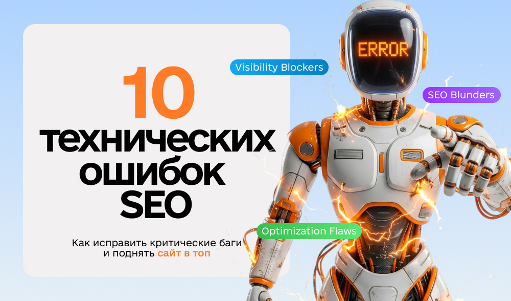 Почему не растет трафик: 10 технических ошибок, которые убивают SEO